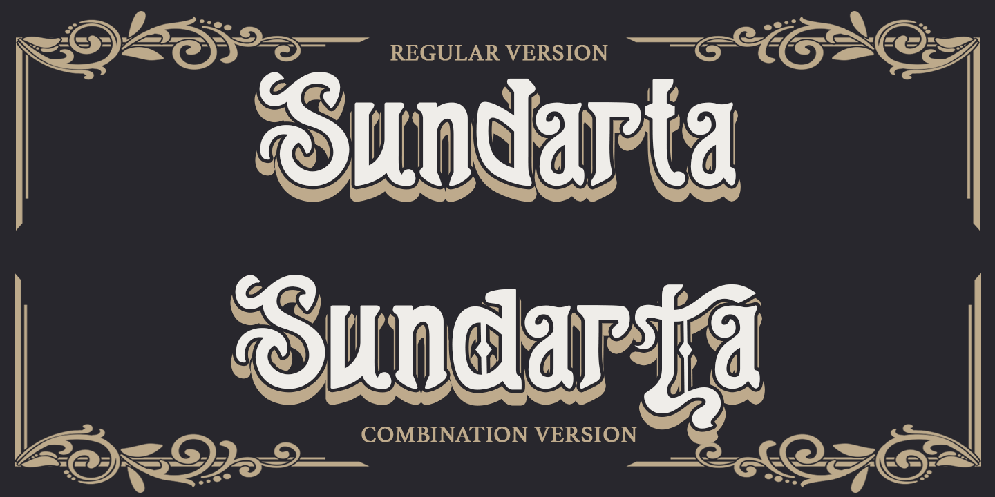 Ejemplo de fuente Sundarta Regular